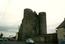 A 13 th century castle with a store on the side. This castle is in Devlin, Ireland.