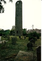 A 10 th century tower (Clones tower), Ireland.