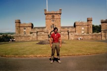 Ted in front of Culzean castle, Scotland.