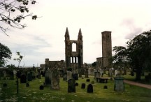 The Cathedral ruins near Saint Andrews, Scotland.