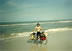 Ted at Atlantic ocean at Neptune beach, Florida.