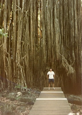 Ted in front of Curtian Fig Tree