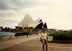 Ted in front of the Sydney Opera house