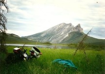 Ted's camp with Lake slightly north of Coldfoot