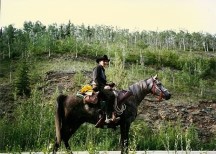 A Man that Ted met that was riding his horse from Fairbanks, Alaska to El Paso, Texas. He expected the ride to take 6 months.
