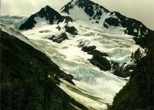 A glacier near Portage Glacier, Alaska.