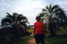 Ted in the palm trees at El Palmer National Park.