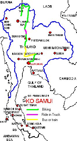 Entire Trip Map