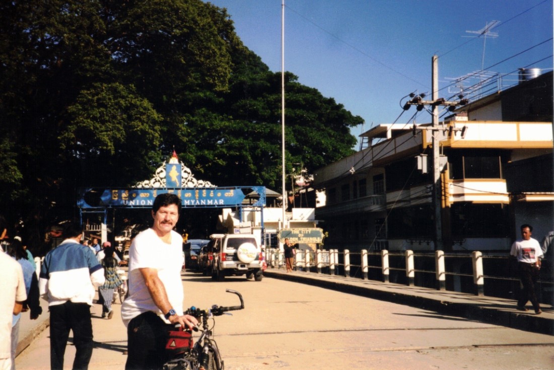 A Japanese tourist took this picture of me as I was entering Myanmar (Burma).