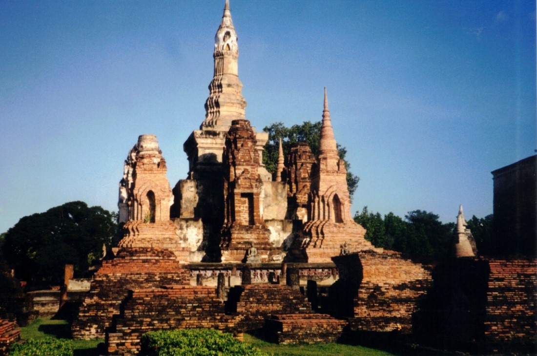 Ruins at Sukothai Historic Park. (13th to 15th century ruins)