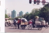 Loaded bikes in Beijing.