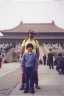 Ted and girl at the Forbidden City.