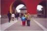 Ted and children at the temple of Heaven.