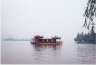 Boat in lake at Hangzhou.