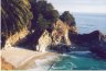 The only waterfall, McWay falls, that goes into the California Pacific Ocean.