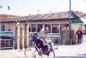 Ted's bike on the peer at Redondo Beach, California.