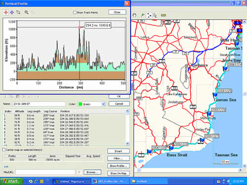 Second part of route - December 23-31, 2006