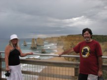 Andrea and Ted with 12 Apostles