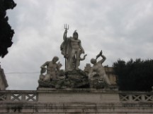 Rome - Fountain at Plaza Del Popolo