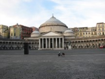 Napoli - Ted's bike in front of Plaza Piebiscito