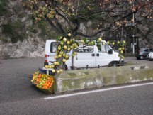 Fruit stand south of Sorrento - large lemons