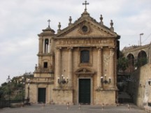 Church in town between Sorrento and Salerno