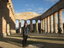 Ted at ruins at Segesta