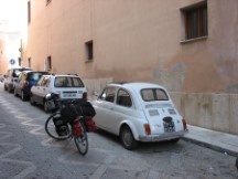 Ted's bike near Fiat.