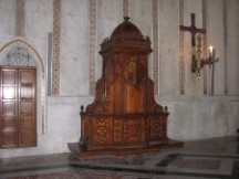 Monreale - Confession booth in Cathedral