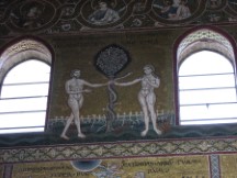 Monreale - Mural near ceiling of Cathedral.