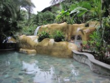 Hot springs near Volcona Arenal