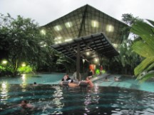 Hot springs near Volcona Arenal