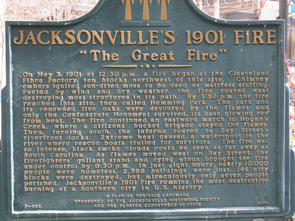 Fire sign in Jacksonville, FL