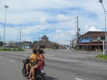 Passing scooter in Thailand