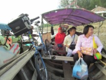 Ted’s bike on Ferry to the small island near Krabi, Thailand