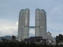 Buildings on the island of Penang, Malaysia