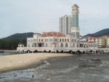 Mosque in George town on the island of Penang, Malaysia