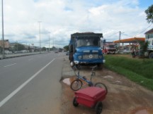 Old Mercedes truck south of Butterworth, Malaysia