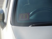 In Malaysia Ted noticed a lot of cars with McDonald and KFC drive thru stickers