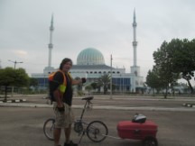 Mosque near town of Batu Pahat, Malaysia