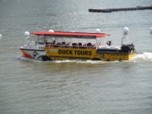 Duck tour in Singapore – amphibious WWII vehicle