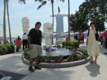 Small Merlion statue in Singapore