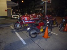 McDonald’s delivery vehicles in Guatemala City.