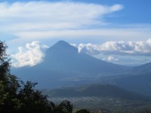 View of another Volcano from hike up Volcano Pacaya