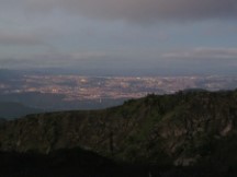 City lights of Guatemala City as seen from Volcano Pacaya