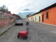 Ted’s bike as he was leaving Antigua, Guatemala