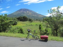 One of the 22 volcanoes found in El Salvador, on highway near Santa Elena , probably Volcano San Miguel