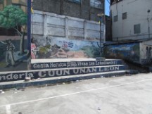 Mural of naked people in Leon, Nicaragua