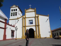 Ted in front of church in Leon, Nicaragua