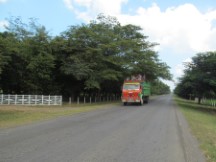 People riding on truck in Nicaragua